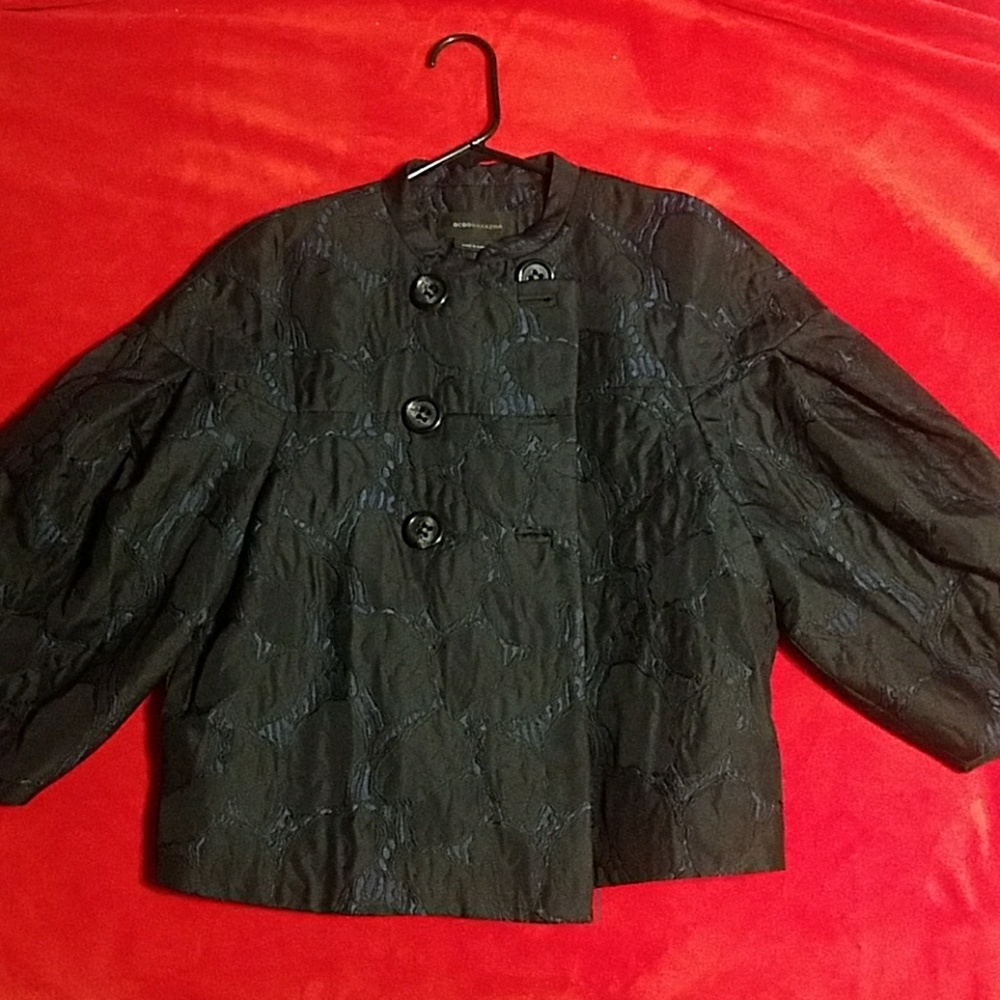 BCBGMaxAzria Black Woven Jacket